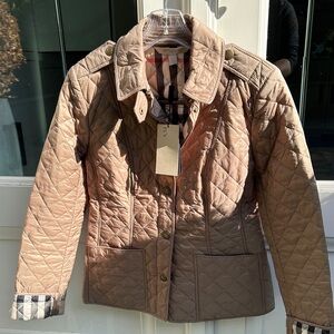 Burberry Quilted Brown Utility Jacket